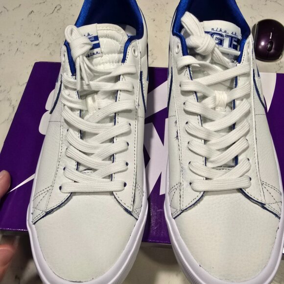 Nike SB Blazer Low Pro GT Premium FZ1300-100 WHITE BLUE MEN'S SIZE 10 NEW - Picture 5 of 12